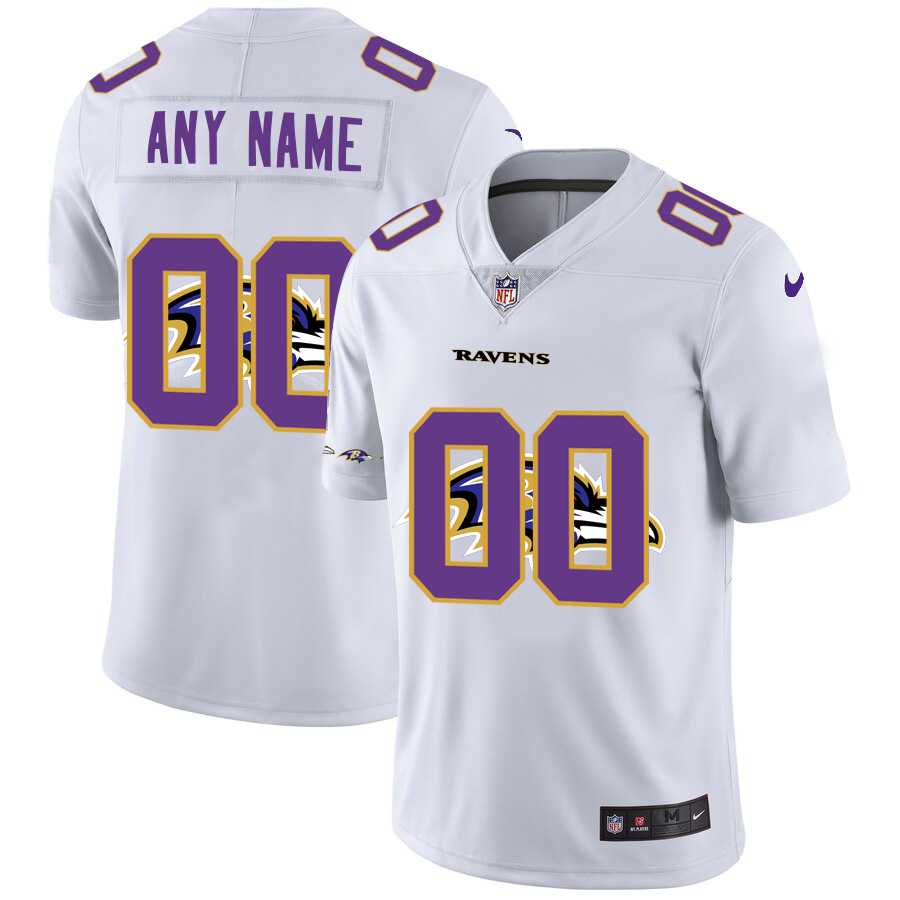 Nike Ravens Customized White Team Big Logo Vapor Untouchable Limited Jersey Dyin,We sell and wholesale Nike Ravens Customized White Team Big Logo Vapor Untouchable Limited Jersey Dyin on line form chian!